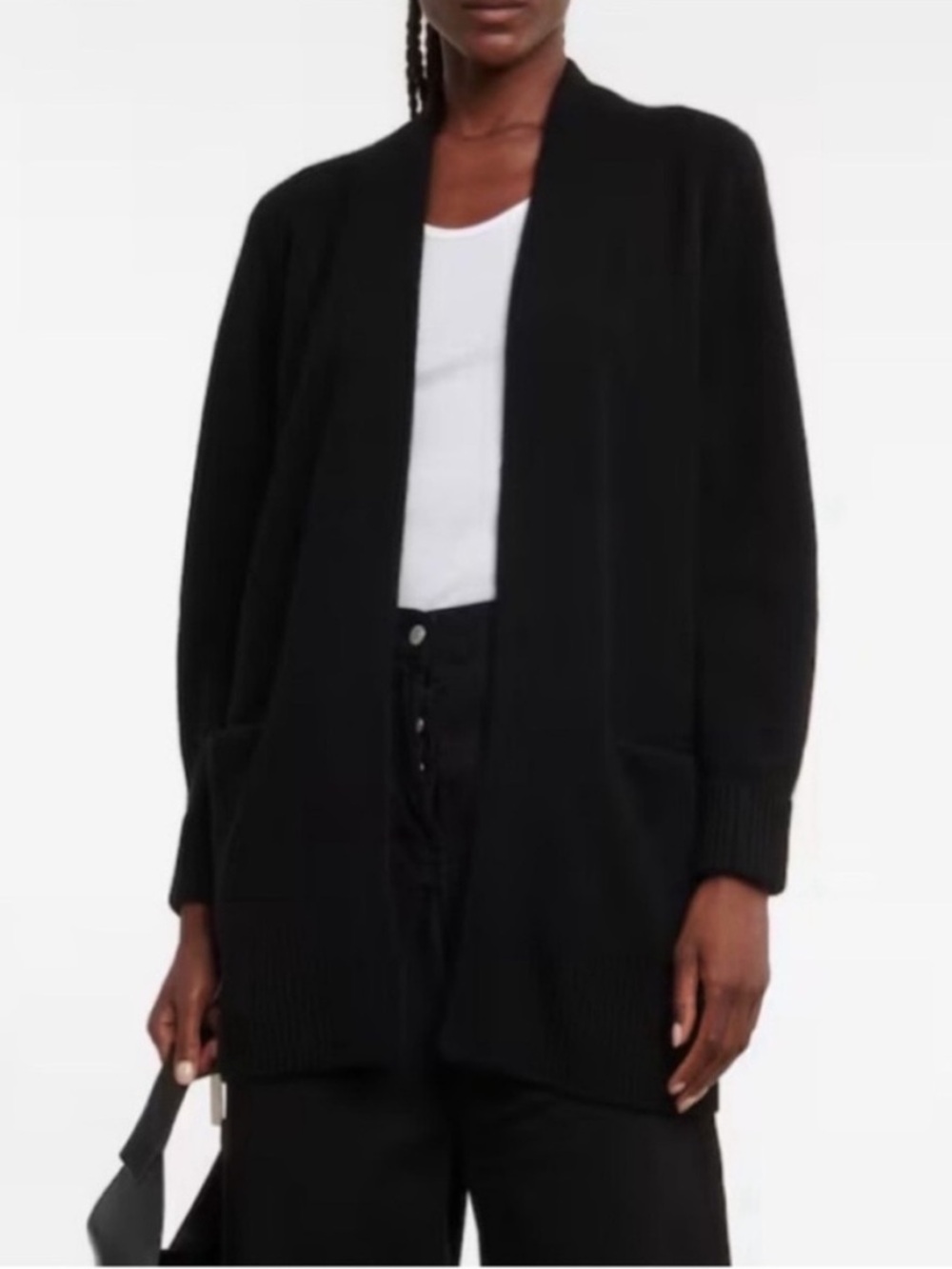 Vince Cashmere Black Open-Front Women’s Cardigan Size XS